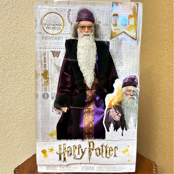 NIB! Mattel Harry Potter Albus Dumbledore Collectible Poseable Doll, One Size - Picture 1 of 10